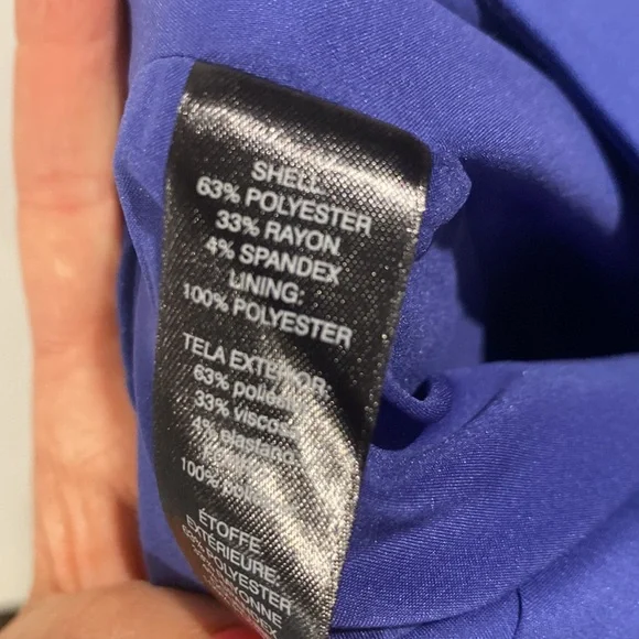 WHBM Blue Pencil Skirt - Size 2 - Picture 3 of 3